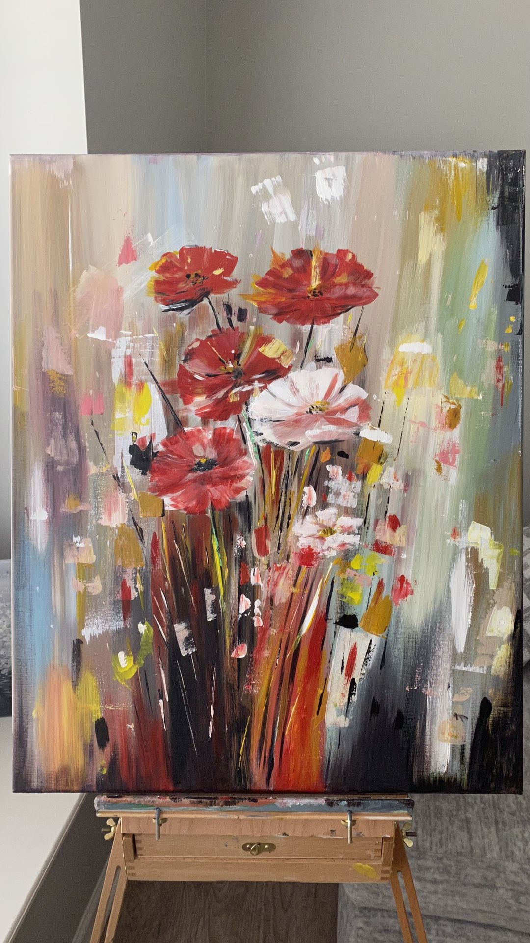 Hand Oil Painting Of Flowers