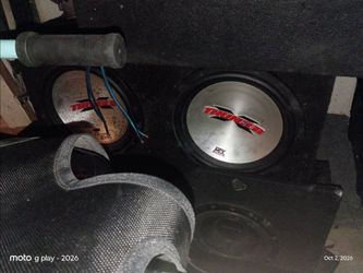 2 12 MTX Thunder Dual Subwoofer Box