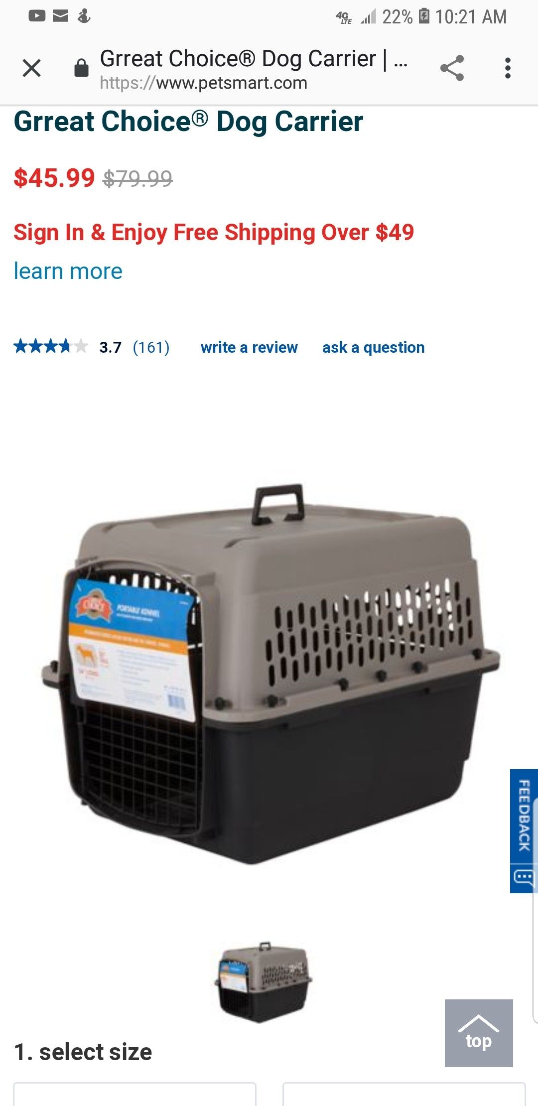 Great choice dog crate