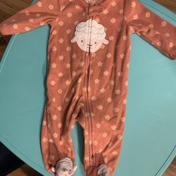 Baby fleece zipper pajamas