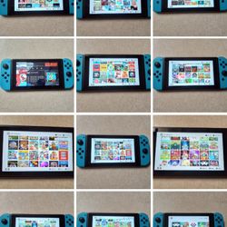 NINTENDO SWITCH with 125 POPULAR GAMES MARIO KART,MARIO PARTY,POKEMON,ZELDA,GTA, and More