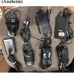 4 DELL & 3 HP 65 Watt Laptop Power AC/DC Adapters LA65NM191 & DA65 - $14 (Anaheim)