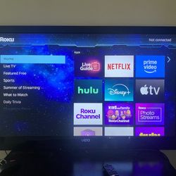 Black 40 Inch Vizio Tv 