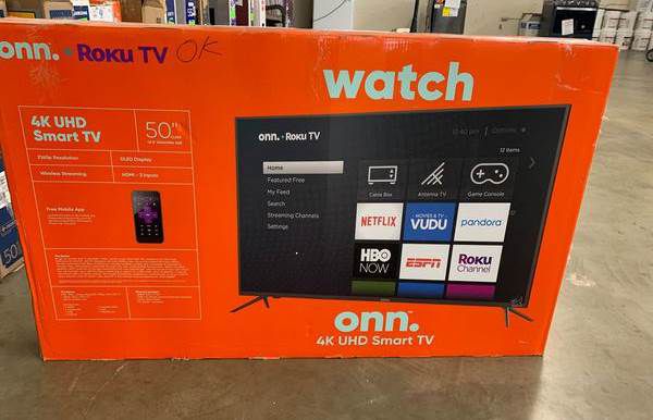 Brand new ROKU ONN TV 50” inch! Open box w/warranty DG J