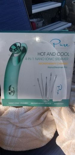 Ionic steamer 4 in 1 with aromatherapy chamber
