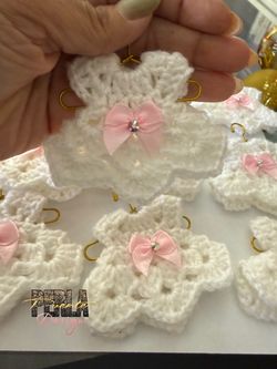 Custom Baptism Keepsake with Crochet Doll