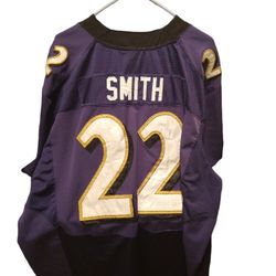 Smith #22 Ravens Jersey sz 55/ 3TG
Nike Baltimore Ravens adult jersey. Great shape. Normal wear. NFL football