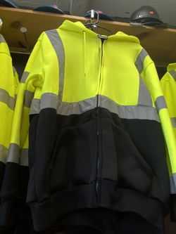 High Visibility Safety ZIP Up Hoodie