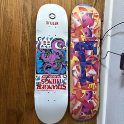 Stranger Things Skateboard Deck And Deck With No Brand.