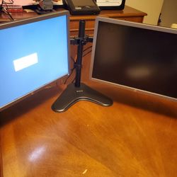 Dual HP Monitor With Stand