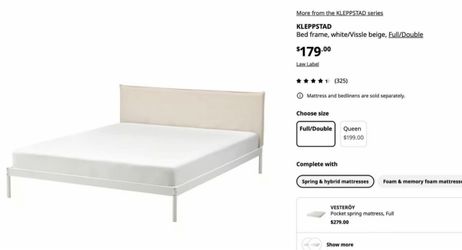 IKEA Full size bed frame