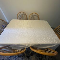 Wood Table (6Chairs)Extendable