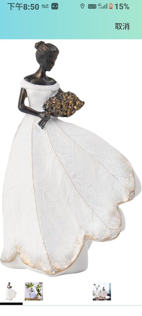 Fairy Statue Collection Home Decoration - White Leaf Angel Girls Resin Home Decor for Outside or Inside Rustic Garden Outdoor Yard Decorations Figurin