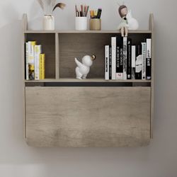 Wall Mounted Drop-Leaf Table / Floating Laptop Desk