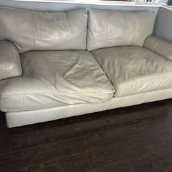 Leather Sofa ,love Seat And Chair With Ottoman 