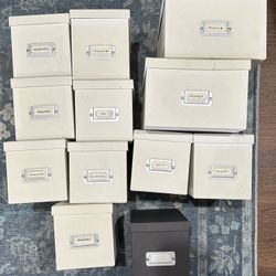 Container Store DVD and CD Boxes