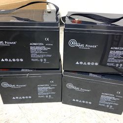 Aims Power AGM6V225A Valve Regulated Rechargeable Battery, NEW!!
