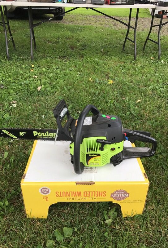 New Poulan Model P3816 Chain Saw for Sale in Afton, NY OfferUp