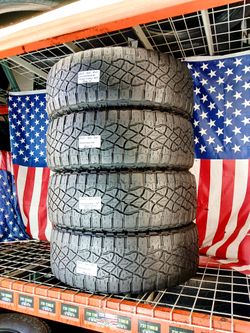 ✅ 4 Used Tires 265/60R20 GOODYEAR WRANGLER TERRITORY A/T 265 60 20 ALL TERRAIN TRUCK JEEP SUV NO NOISE TYRES 265 60 R20