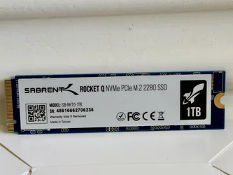 SABRENT Rocket Q 1TB NVMe PCIe M.2 2280 Internal SSD SB-RKTQ-1TB, Tested
