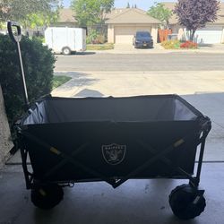 LAS VEGAS RAIDERS ELITE ALL TERRAIN UTILITY WAGON NFL OFFICIALLY LICENSED