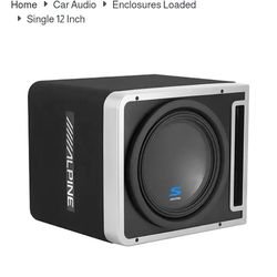 Alpine 12 sub with enclosure