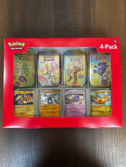 Pokemon TCG SV 151 Mini Tin 4 Pack Sam’s Club New Sealed