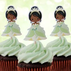 Tiana Cupcake Toppers