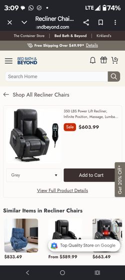 Lift and massage chairs