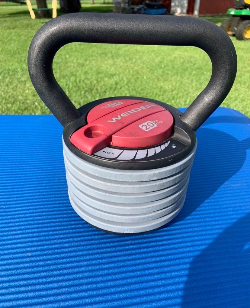 Weider Fully Adjustable Kettlebell