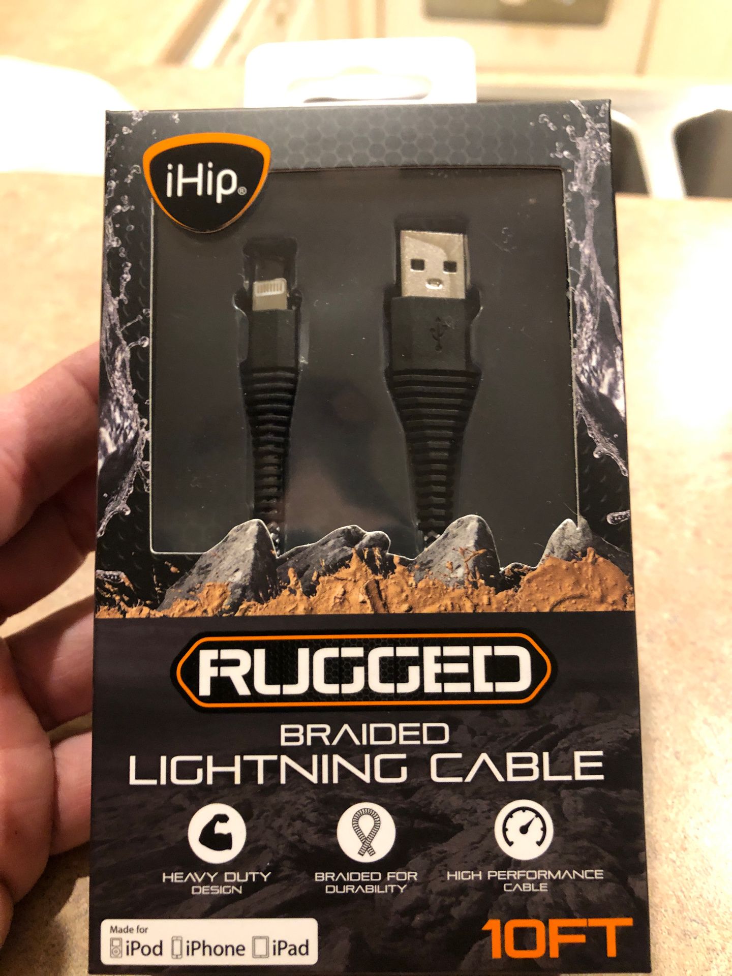 iHip RUGGED 10 fit lightning cable (iPod,iPhone,iPad)