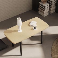 Foldable Coffee / Accent Table w/ Solid Oak Legs