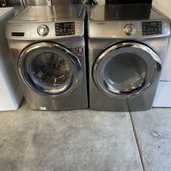 Samsung Washer and Gas Dryer Set With Steam Care