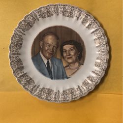 President And Mrs. Dwight D. Eisenhower Plate 