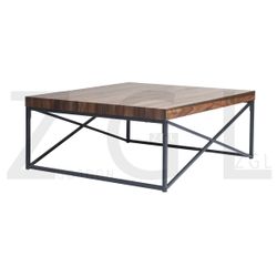 Homy Casa CELSO 39.4" x 39.4" Coffee Table for Living Room, Bedroom, or Office