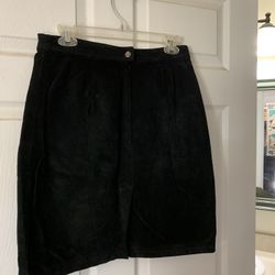 Global Identity Black Suede Skirt 13/14