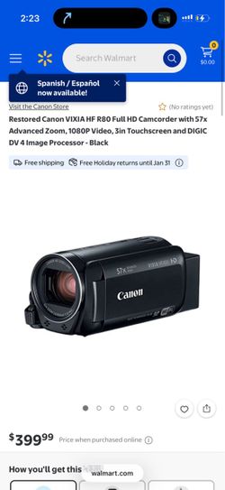 Cannon 4k camcorder