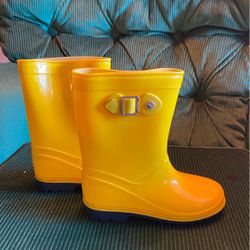Kids Yellow Rain Boots 