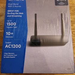 Linksys E5400 WiFi 5 Dual Band Router 1,500 Sq. ft Coverage | 10+ Devices Parental Control internet