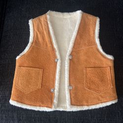 Kids mexican fur vest