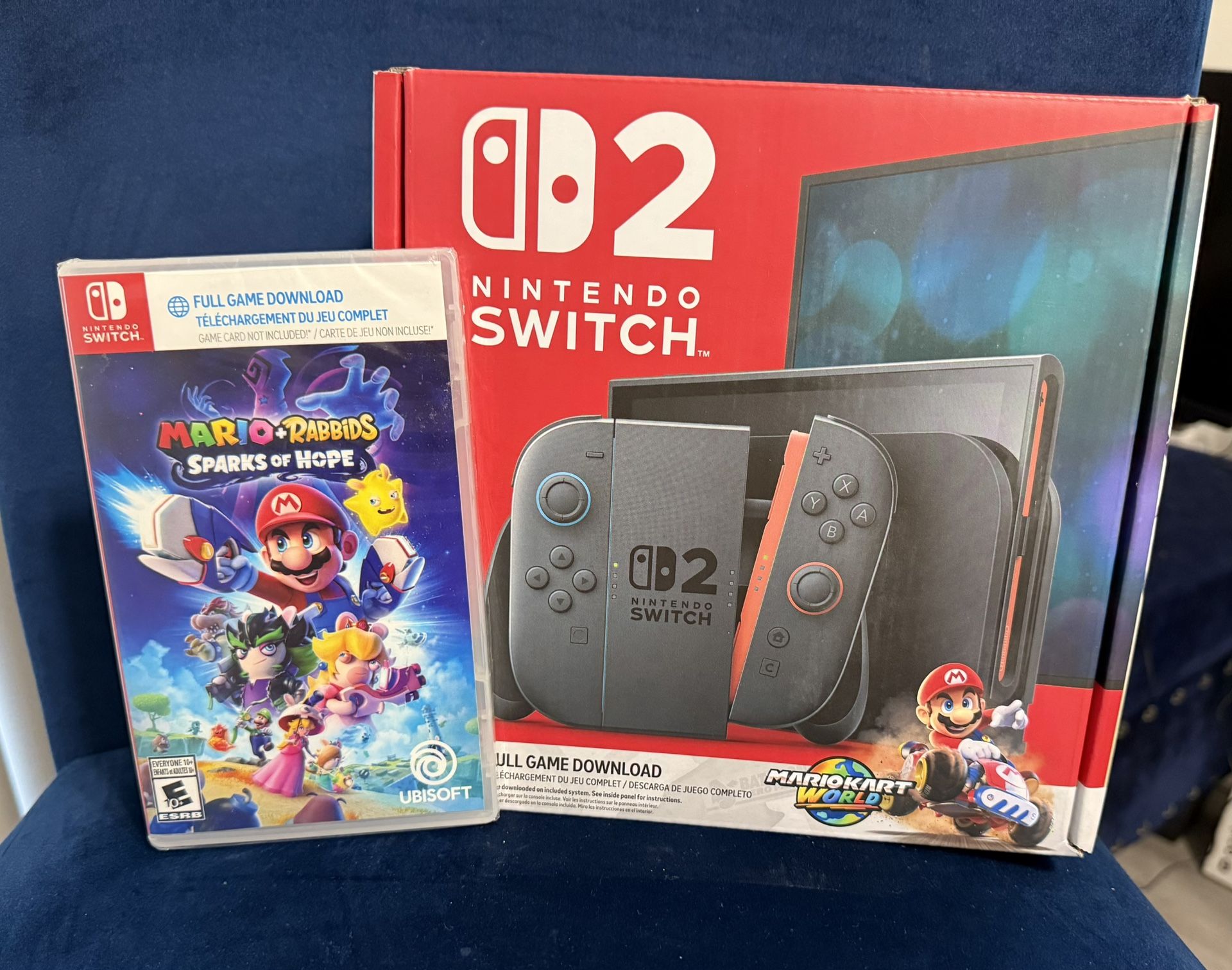 Nintendo Switch 2 & Mariokart world download/ Mario&Rabbids Sparks Of Hope