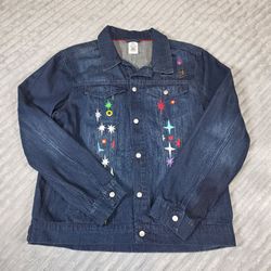 Disneyland Electrical Parade Jacket Large 50th Anniversary Denim Disney