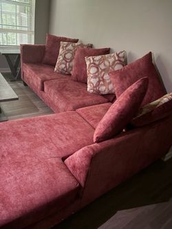 Pink sectional