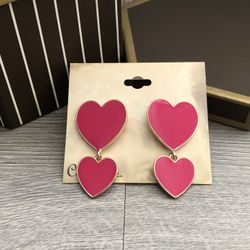 Dangling Hearts Earrings