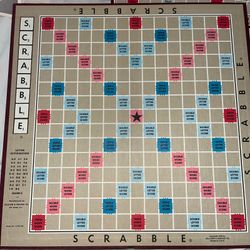 Vintage 1(contact info removed) Scrabble Crossword Board by Selchow & Righter