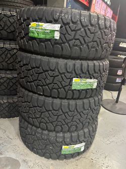 TBB Tires 35x12.50R20LT 121Q 10PR All-Terrain Tires – Set of 4 $980 Installed and Balanced Located at 1305 Preston Ave Pasadena Tx 77503