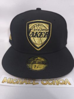 New Era LA Lakers Black/Gold 7 3/8 - NEW