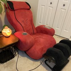 iJoy Massage Chair With Cup Older and Foot & Calf Massage Ottoman