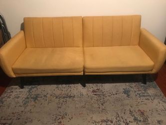 Mustard Yellow Sofa / Futon