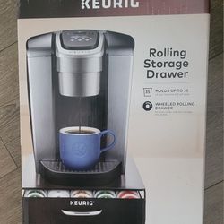 Brand new. Keurig Under Brewer Storage Drawer, Coffee Pod Storage, Holds Up to 35 Keurig